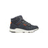 Sneakers alte blu navy con dettagli traforati e lacci bicolore Weep & Smile, Scarpe Bambini, SKU k276000015, Immagine 0